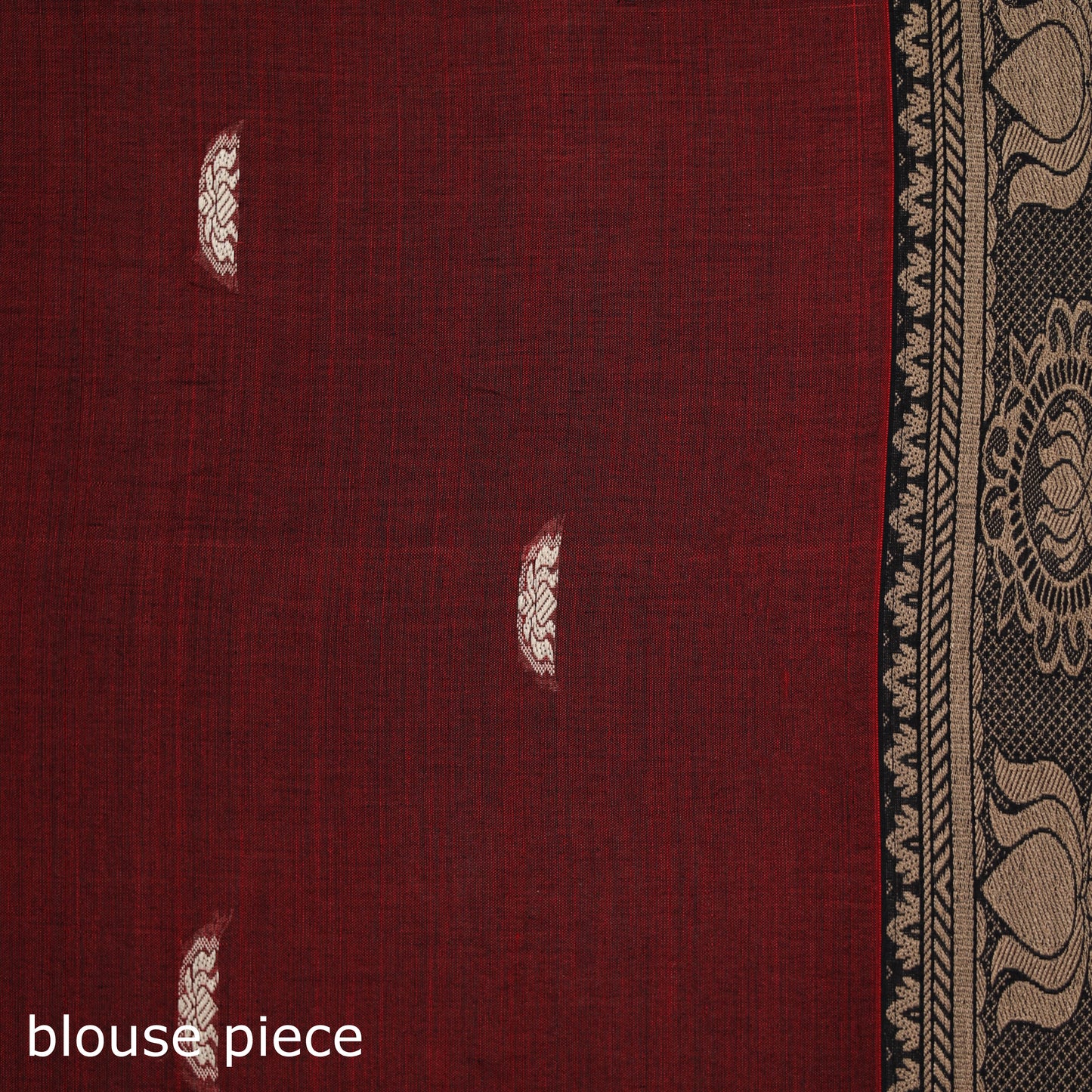 Dharwad Woven Thread Buti Mercerised Cotton Saree with Border 36