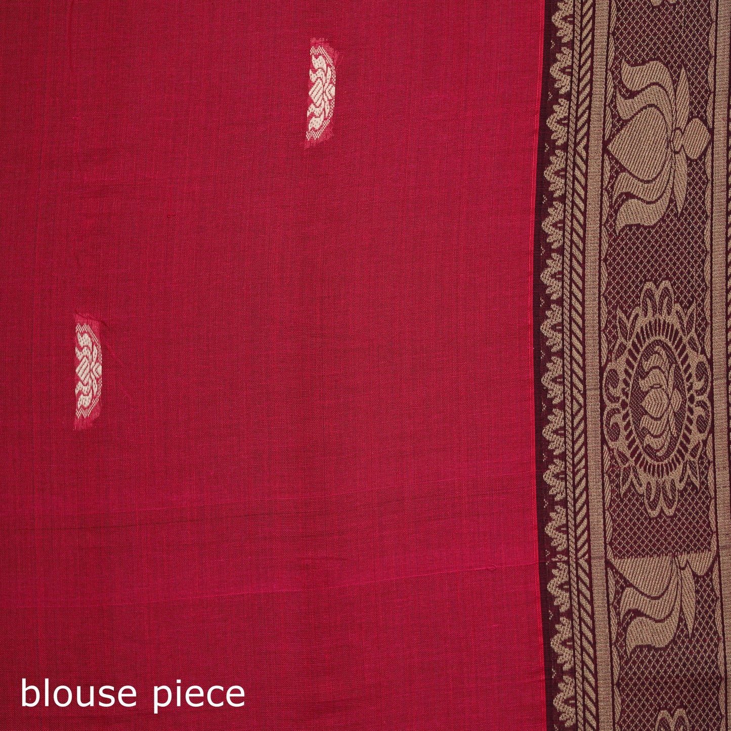 Dharwad Woven Thread Buti Mercerised Cotton Saree with Border 37