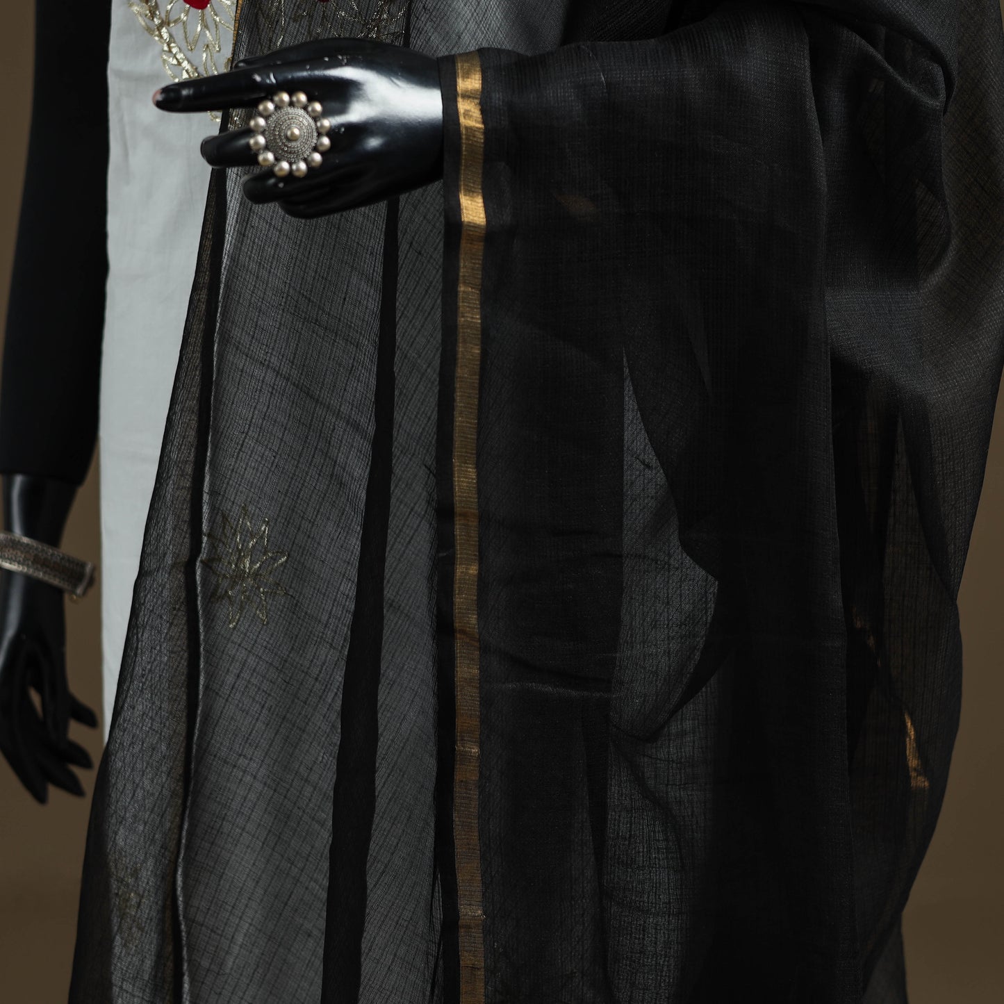 Plain Cotton Kota Doria Dupatta 40