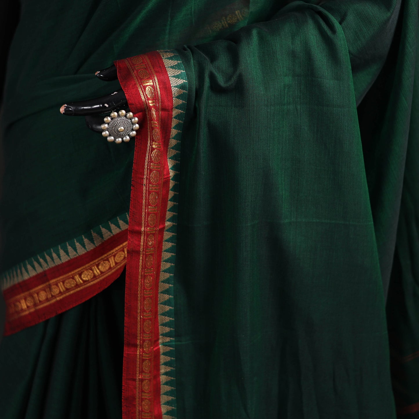 Dharwad Woven Mercerised Cotton Saree with Border 38