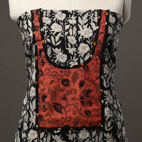 Black - bagru cotton unstitched kurta material