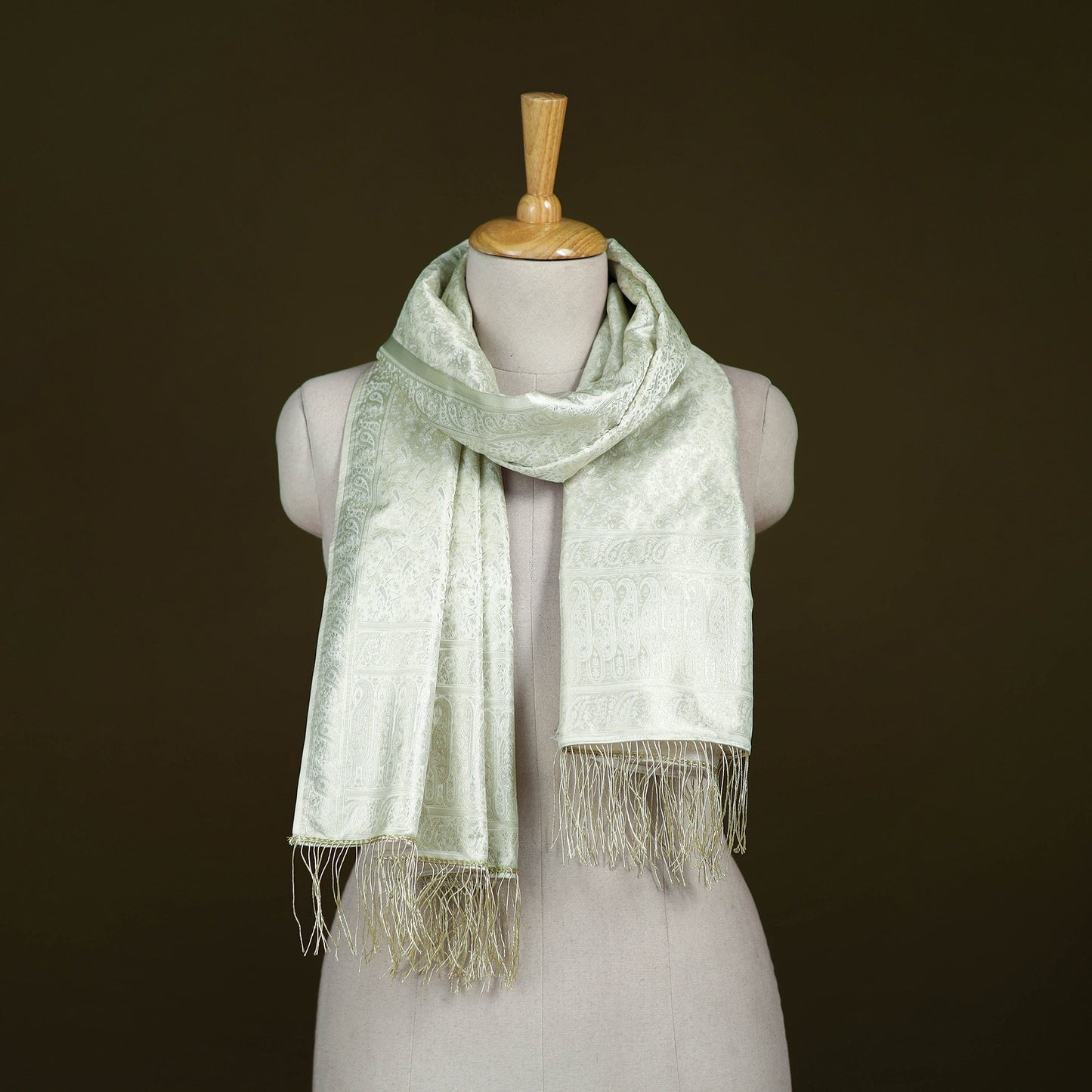 Handloom Banarasi Brocade Semi Silk Stole 01