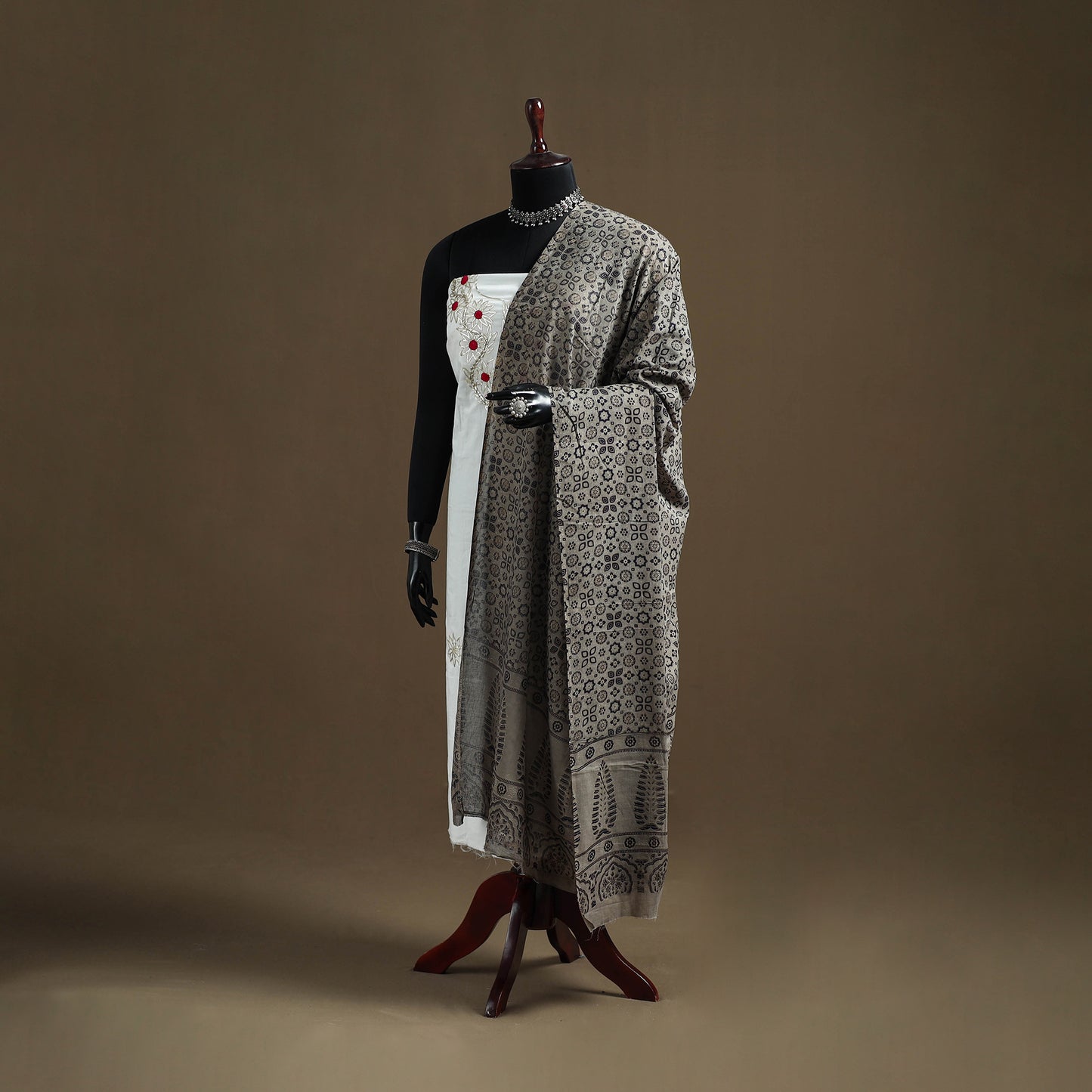 Sanganeri Hand Block Print Pure Mul Cotton Dupatta 42