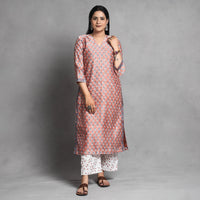 Sanganeri Kurta with Palazzo & Dupatta Set
