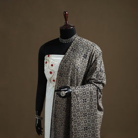 Sanganeri Hand Block Print Pure Mul Cotton Dupatta 42