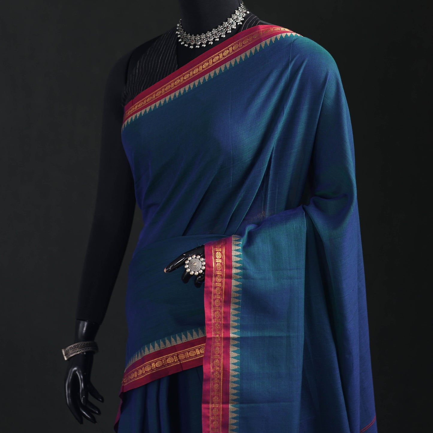 Dharwad Woven Mercerised Cotton Saree with Border 39