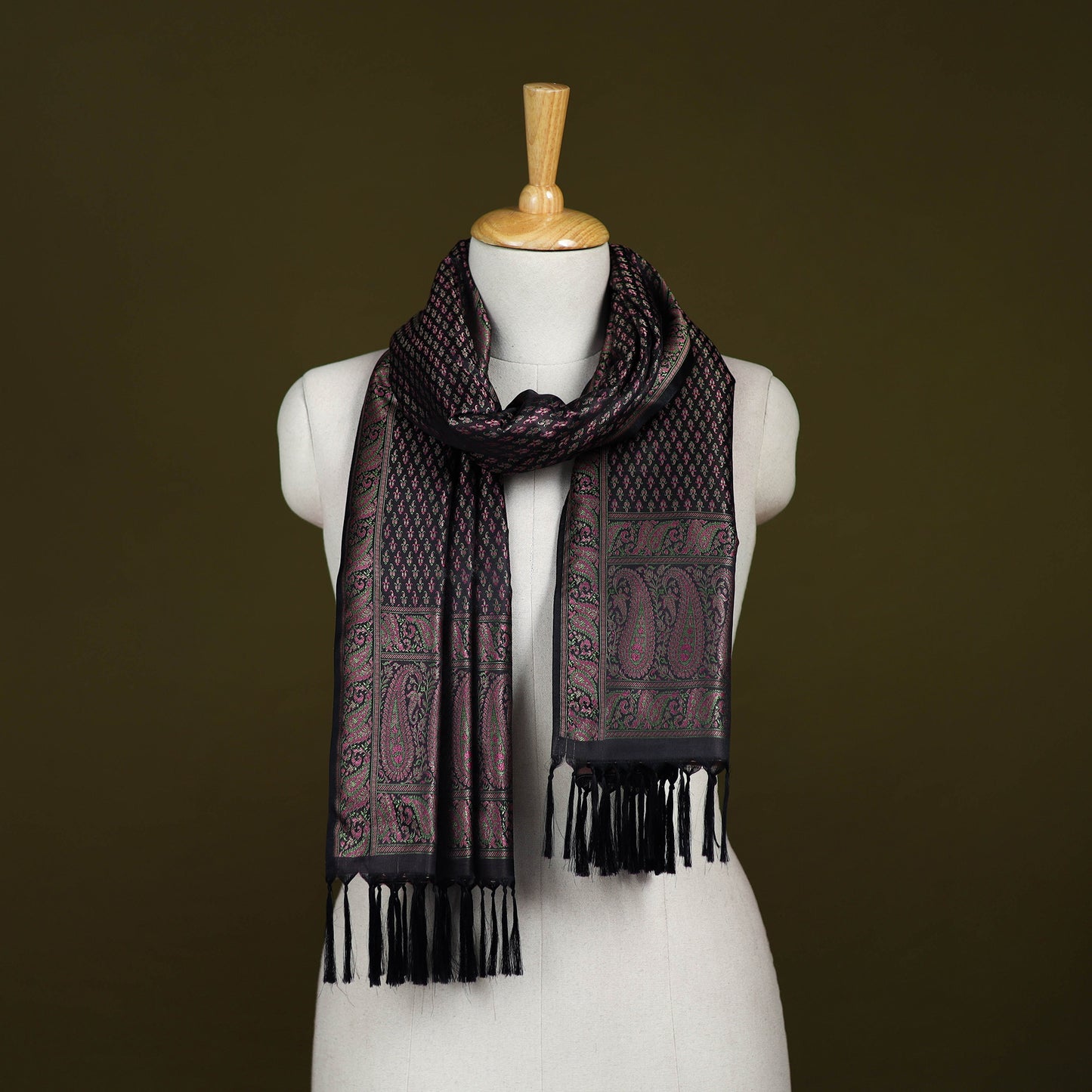 Handloom Banarasi Brocade Semi Silk Stole 05