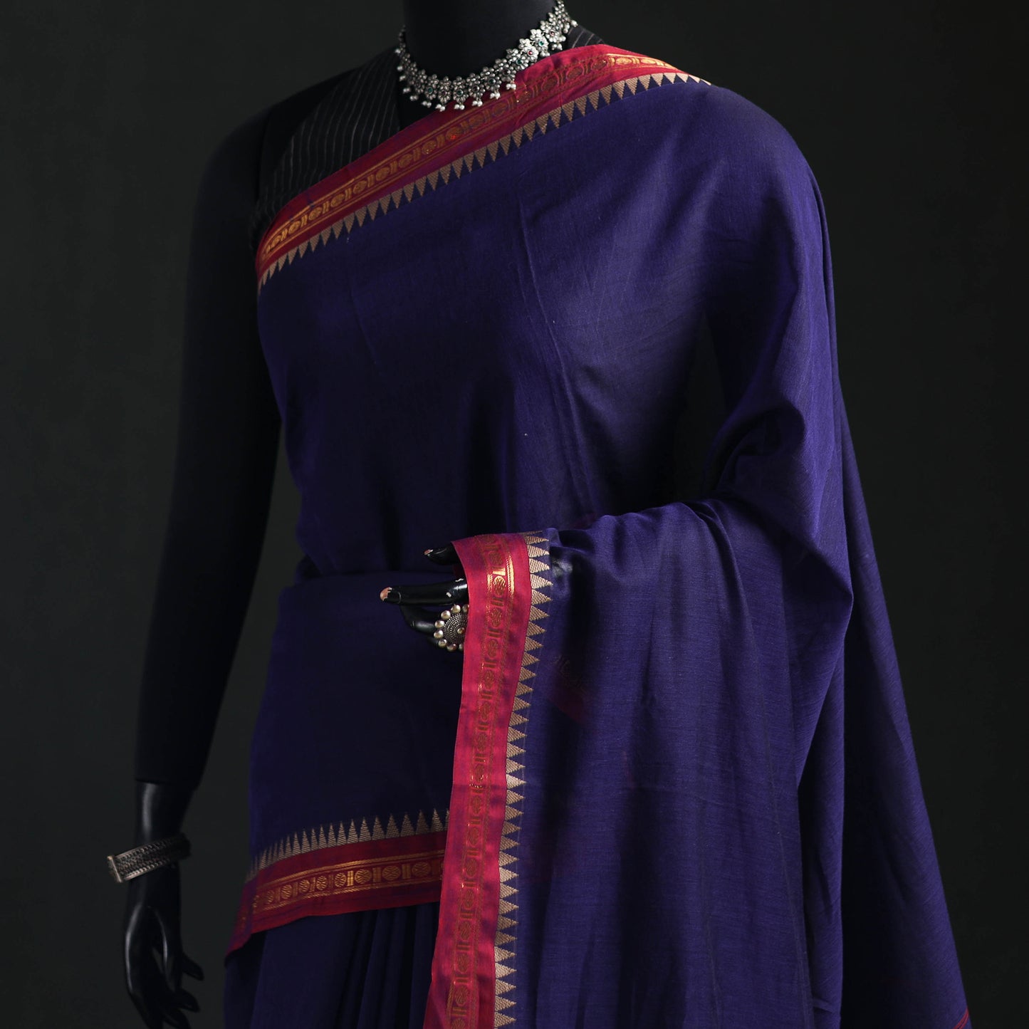 Dharwad Woven Mercerised Cotton Saree with Border 40