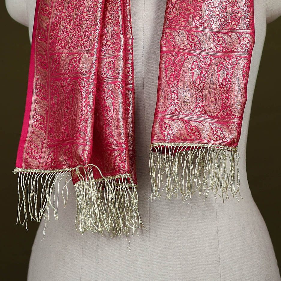 Handloom Banarasi Brocade Semi Silk Stole 08