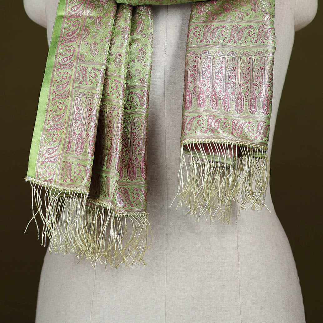 Handloom Banarasi Brocade Semi Silk Stole 11