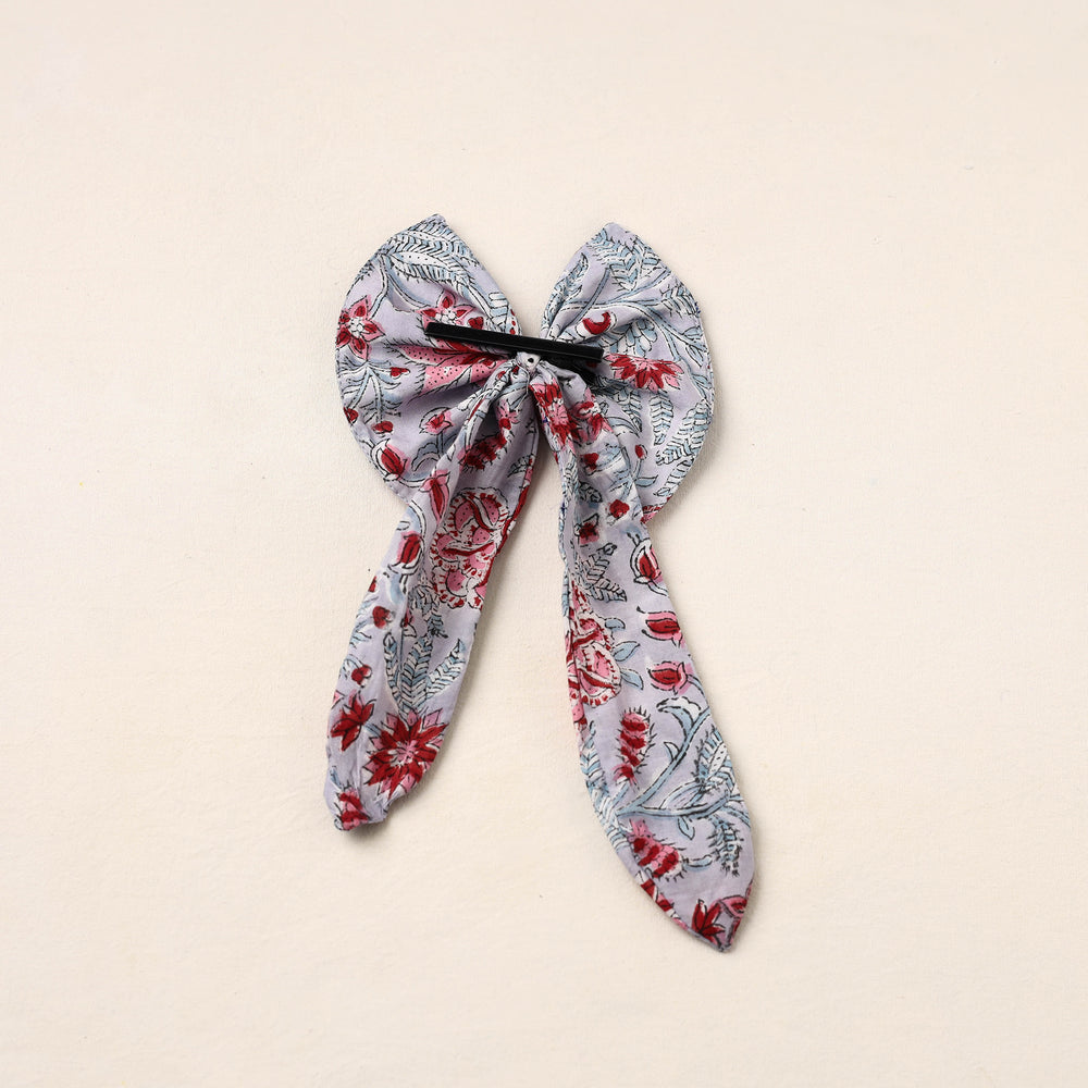 Handmade Fabric Bow Hair Clip 03