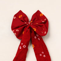 Handmade Fabric Bow Hair Clip 04