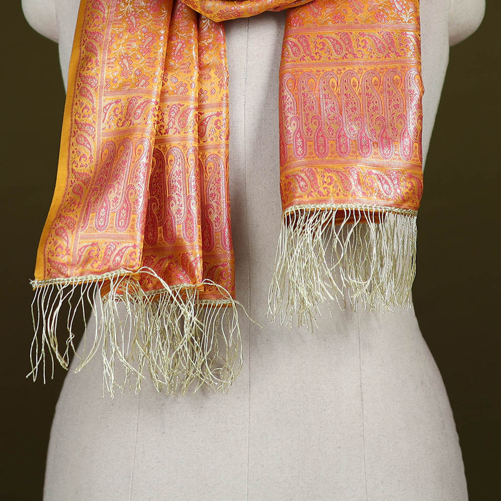 Handloom Banarasi Brocade Semi Silk Stole 12