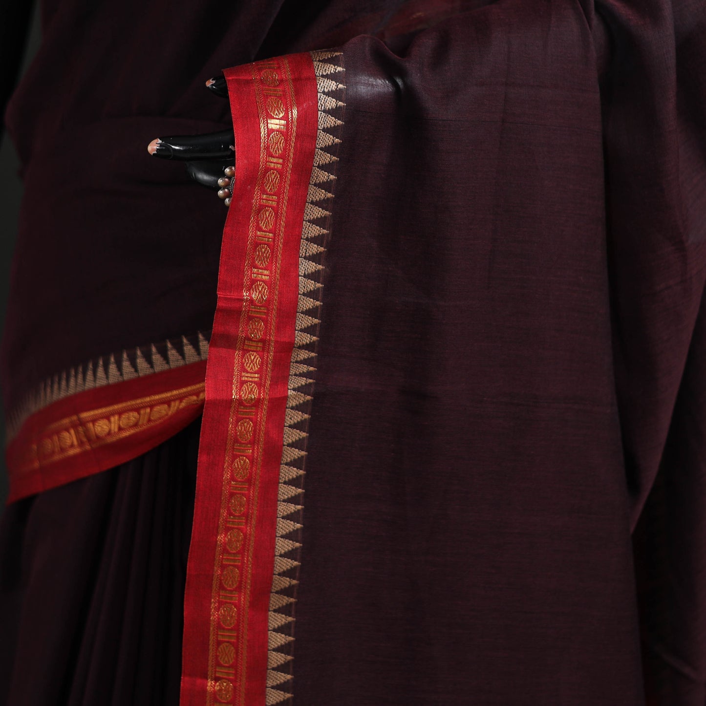 Dharwad Woven Mercerised Cotton Saree with Border 41