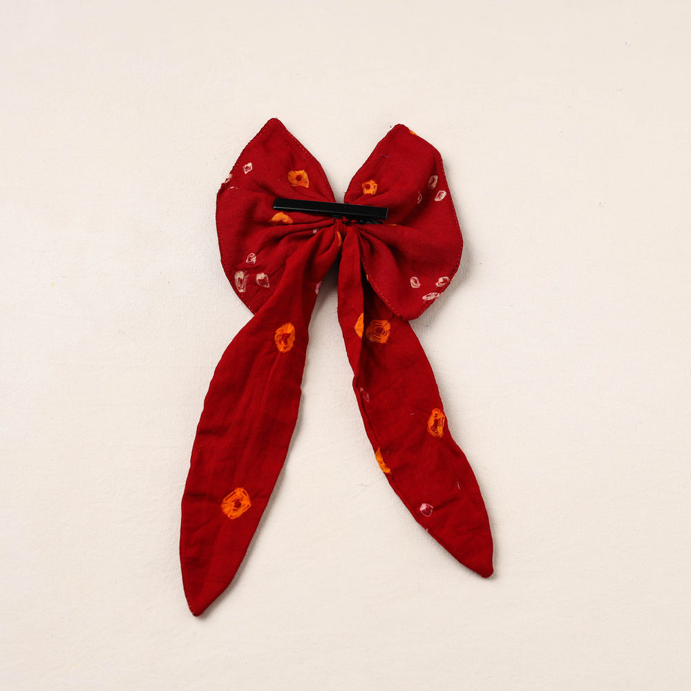 Handmade Fabric Bow Hair Clip 04