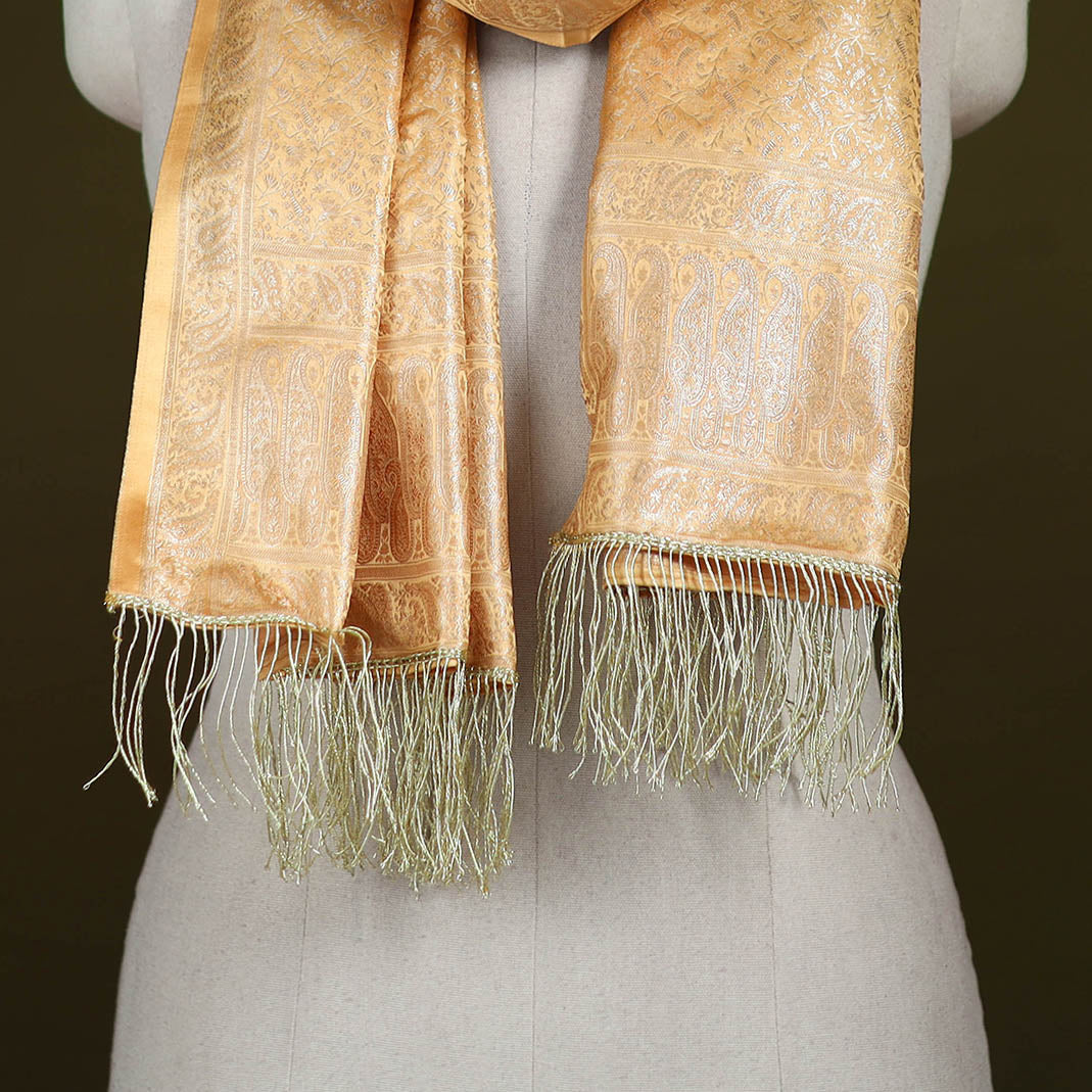 Handloom Banarasi Brocade Semi Silk Stole 14