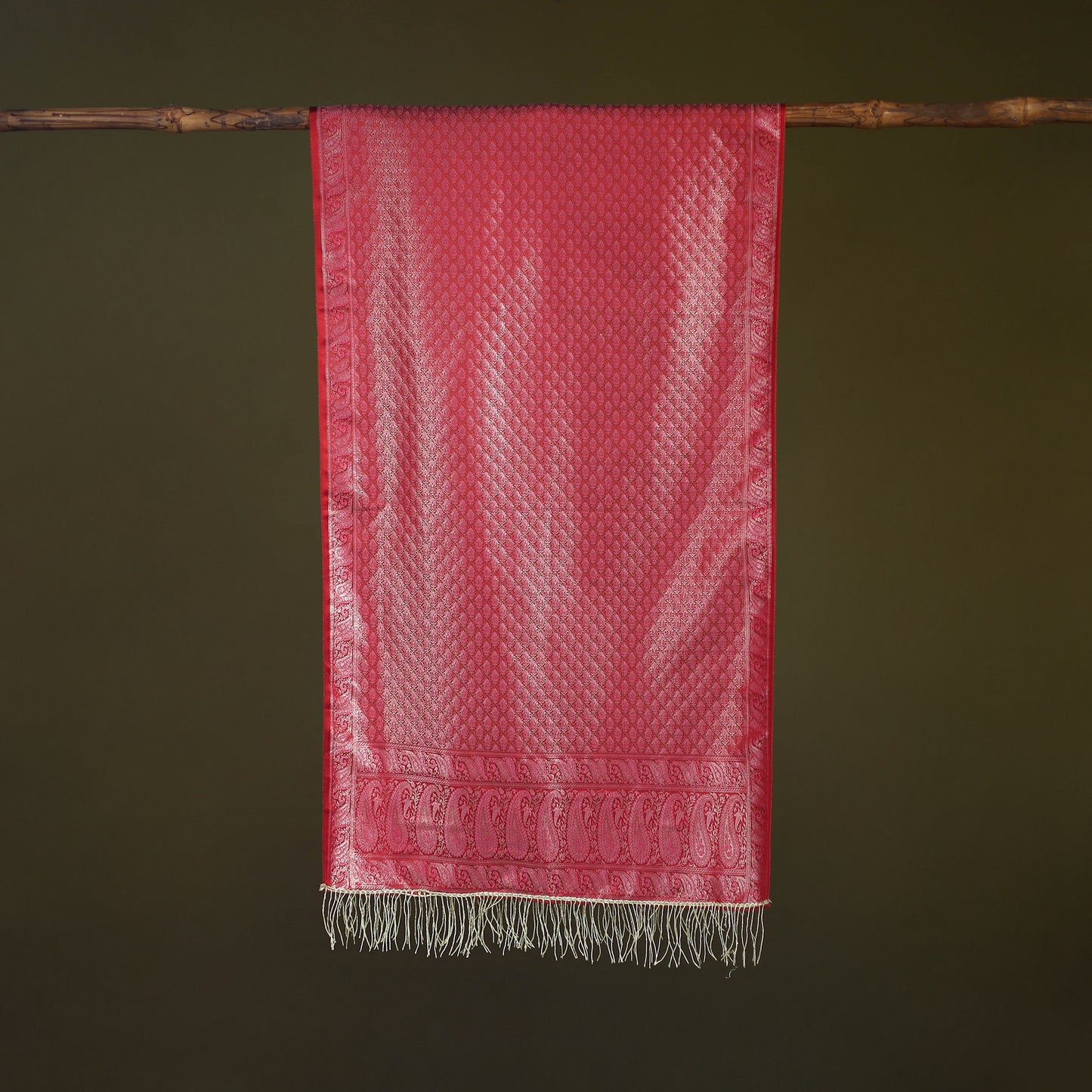 Handloom Banarasi Brocade Semi Silk Stole 04