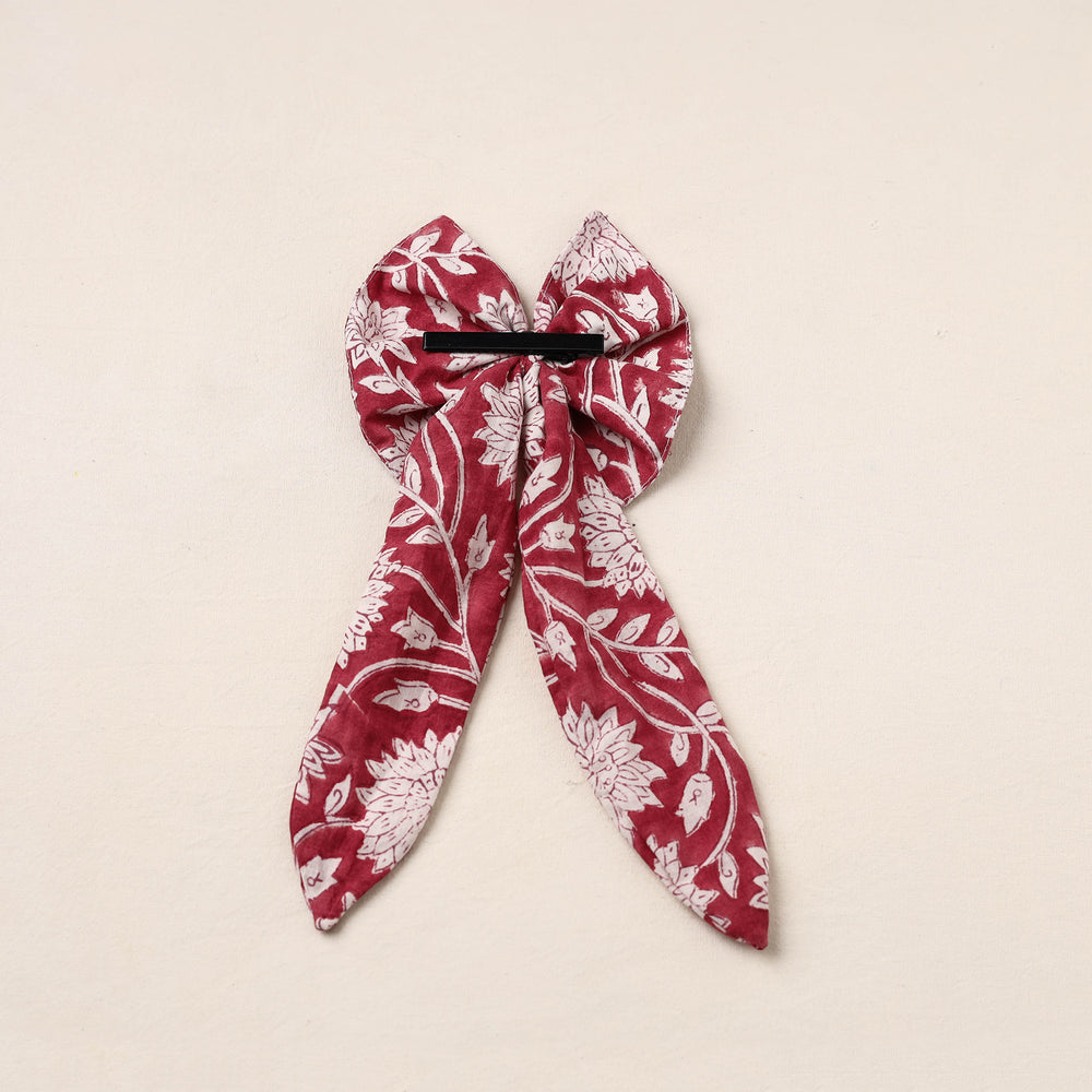 Handmade Fabric Bow Hair Clip 05