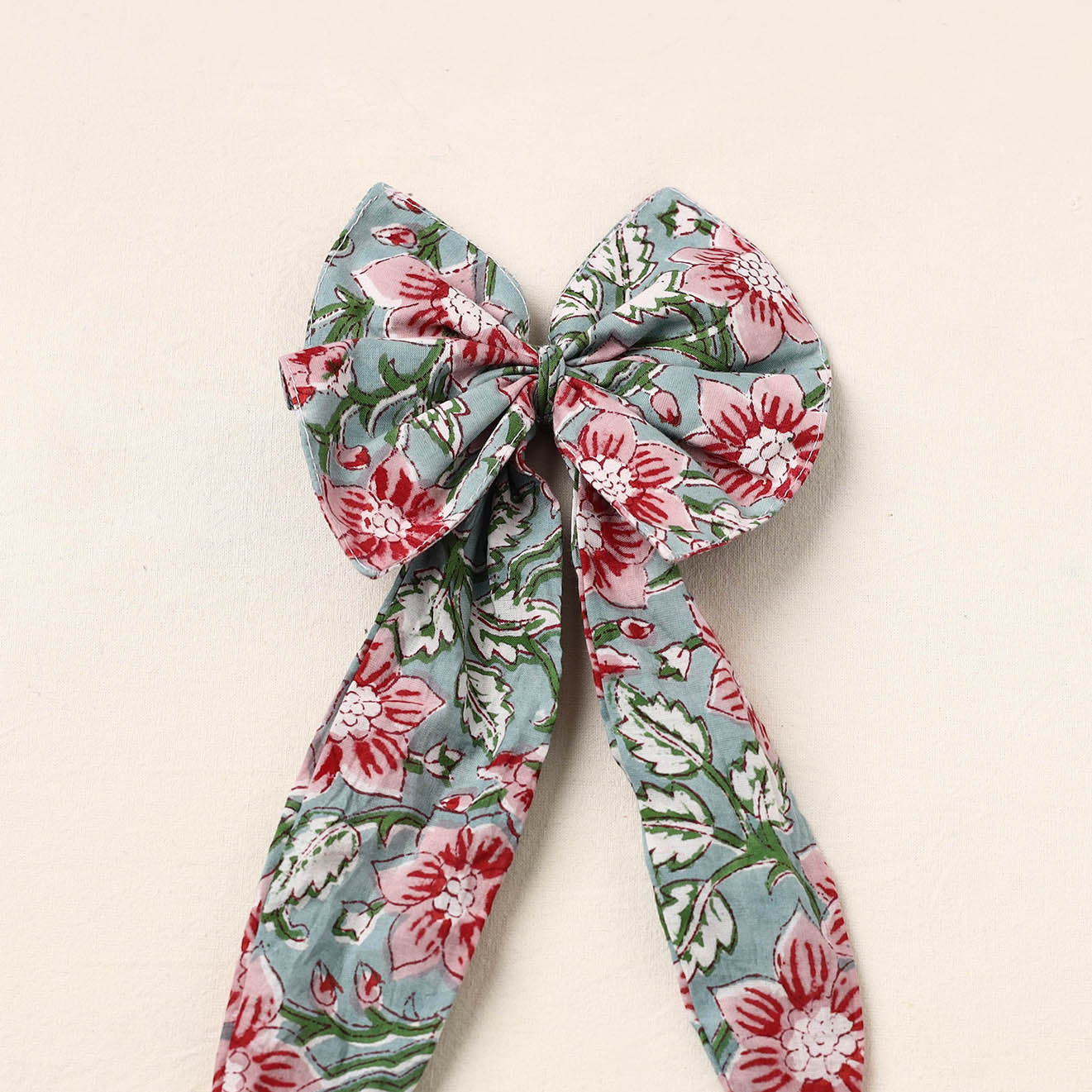 Handmade Fabric Bow Hair Clip 06