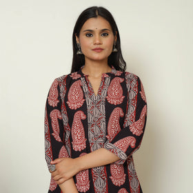  Block Print Cotton Straight Bagh Kurta For Women