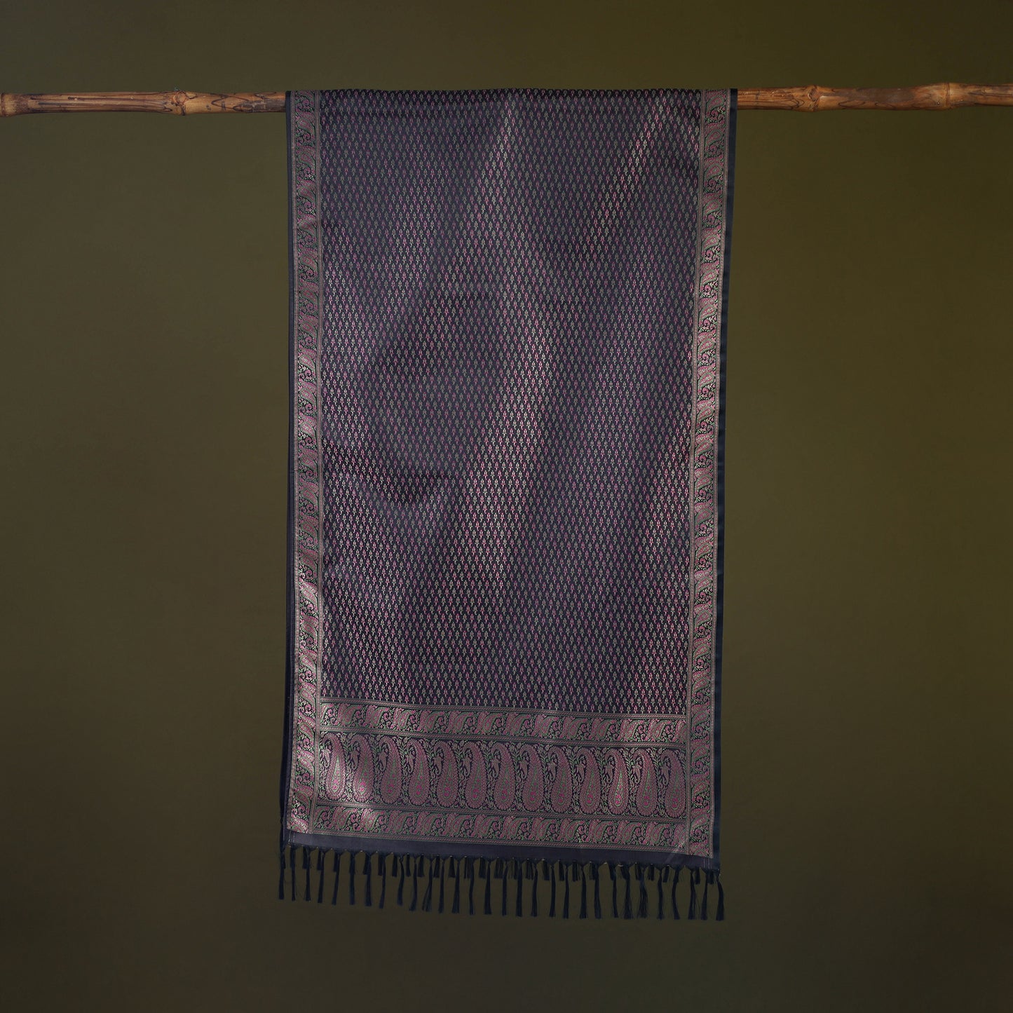 Handloom Banarasi Brocade Semi Silk Stole 05