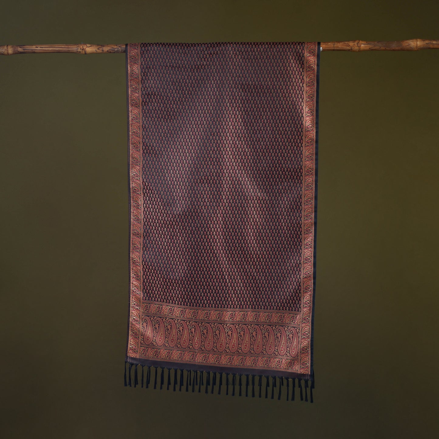 Handloom Banarasi Brocade Semi Silk Stole 06