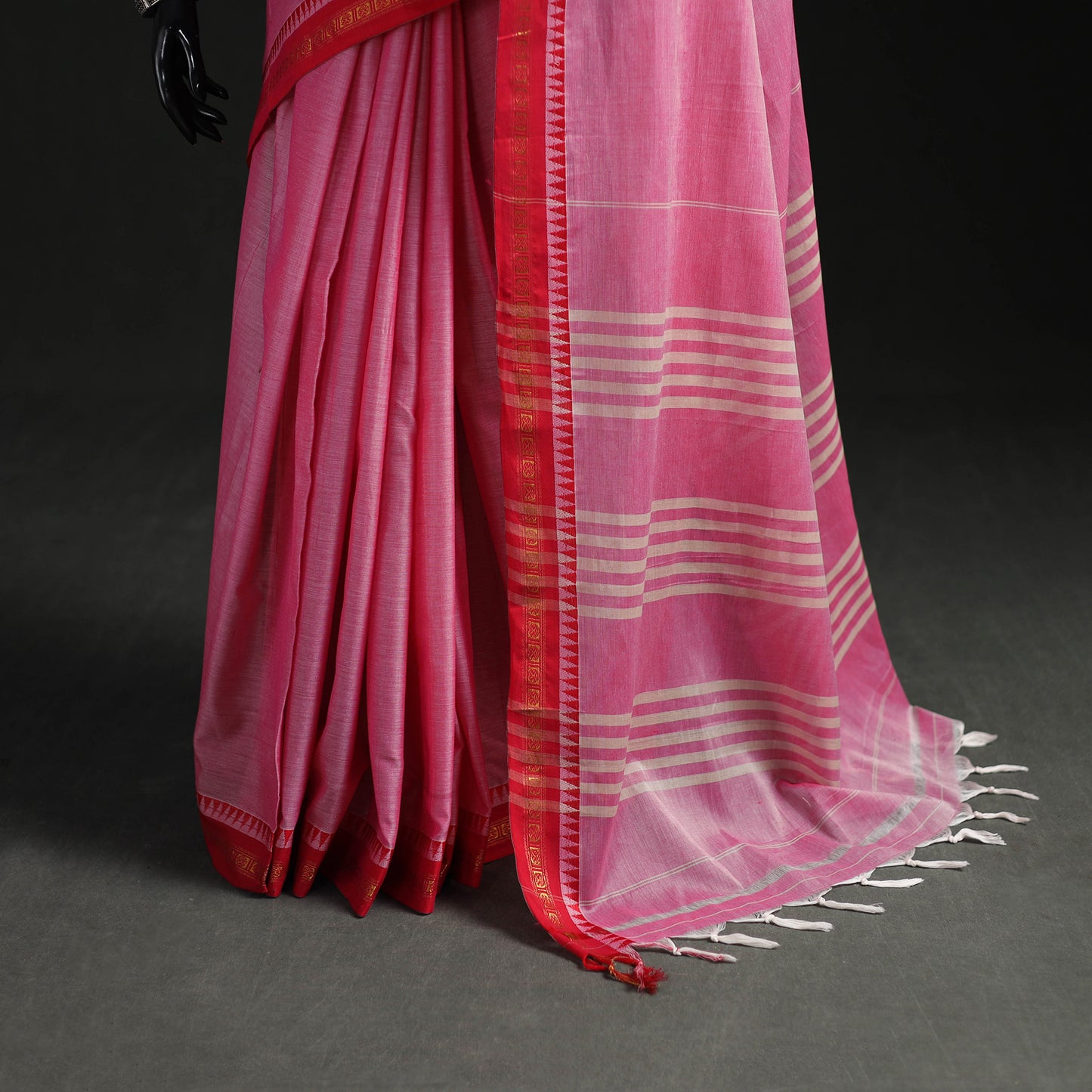 Dharwad Woven Mercerised Cotton Saree with Border 42
