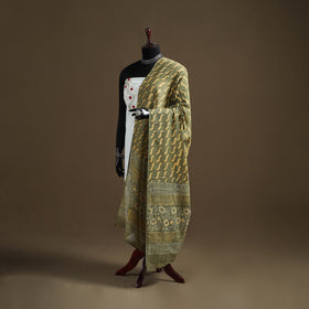 Hand Block Batik Print Pure Mul Cotton Dupatta 47
