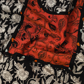 Black - bagru cotton unstitched kurta material