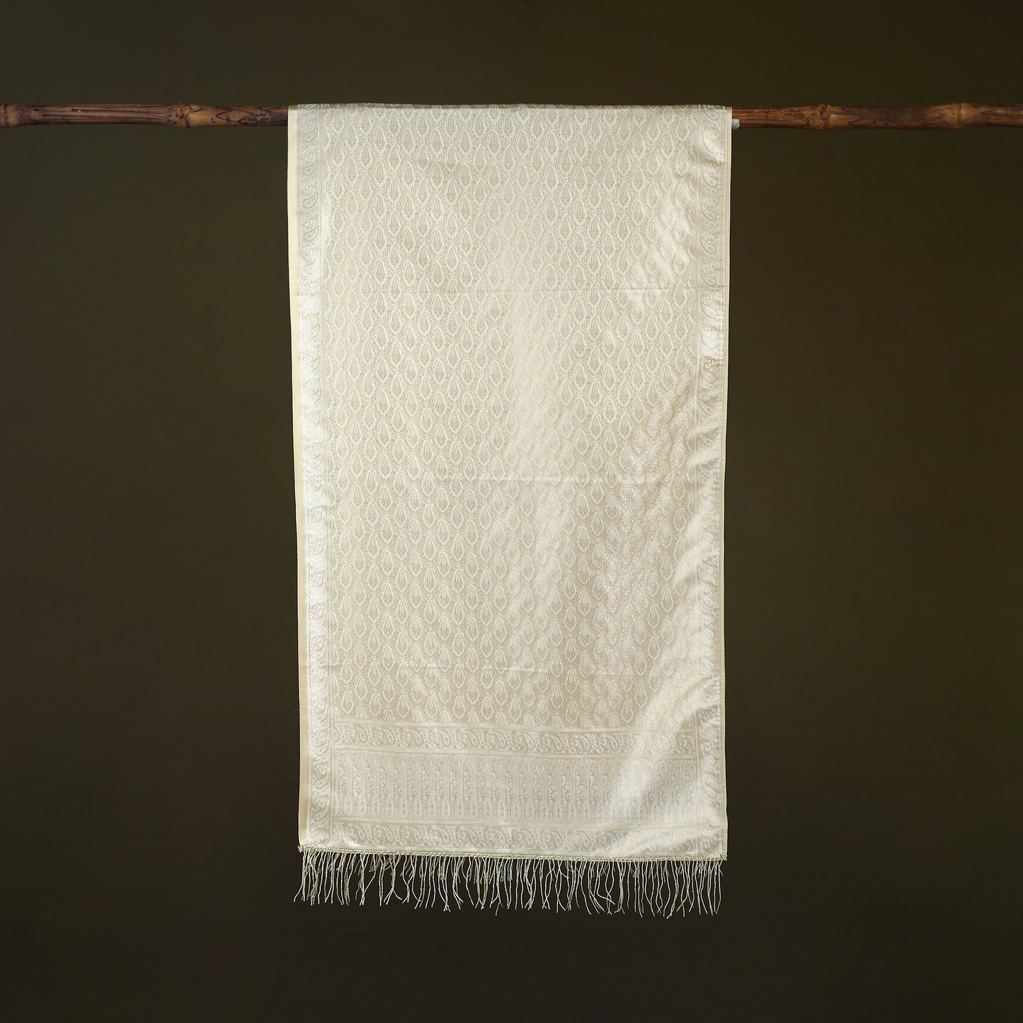 Handloom Banarasi Brocade Semi Silk Stole 07