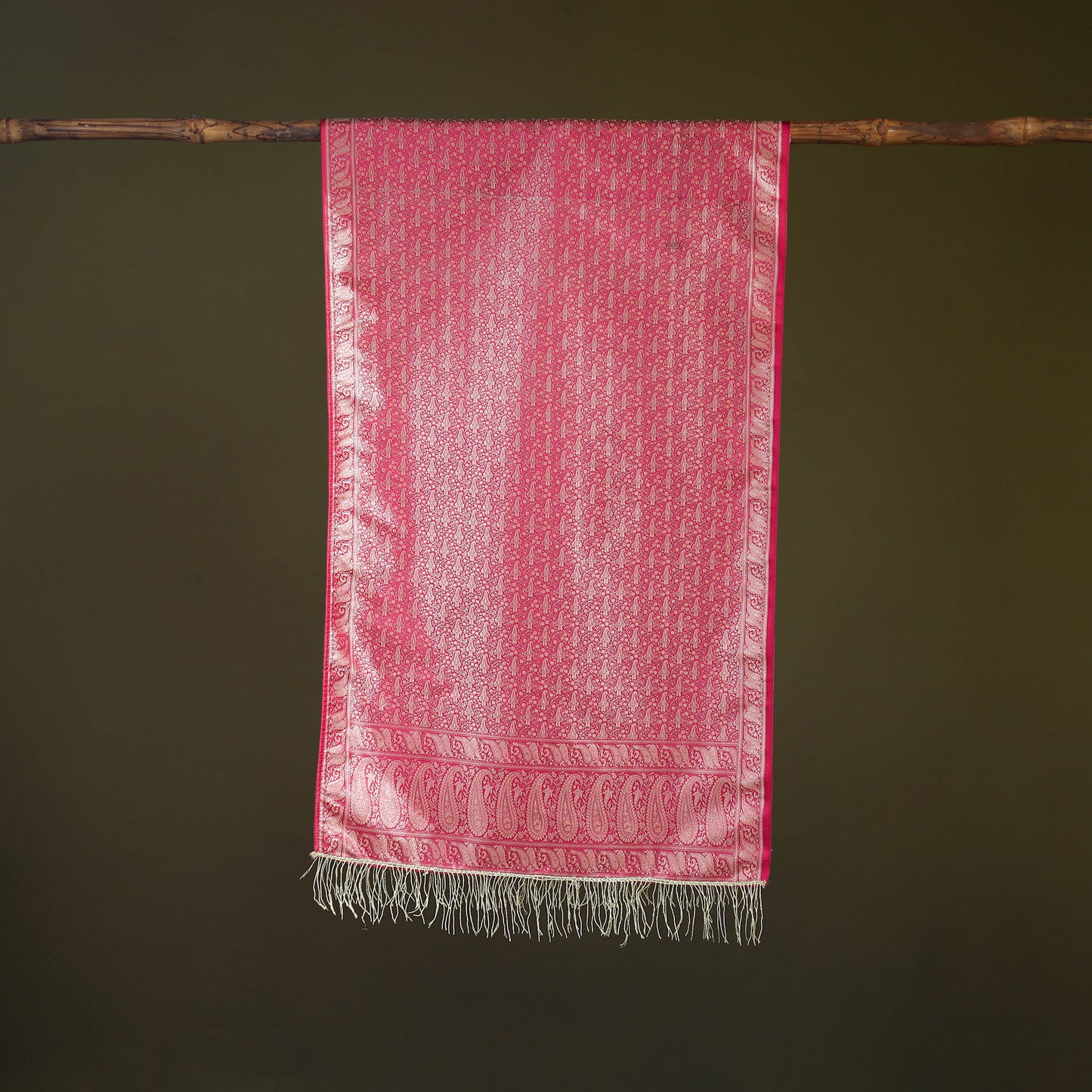 Handloom Banarasi Brocade Semi Silk Stole 08