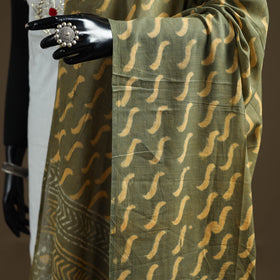 Hand Block Batik Print Pure Mul Cotton Dupatta 47