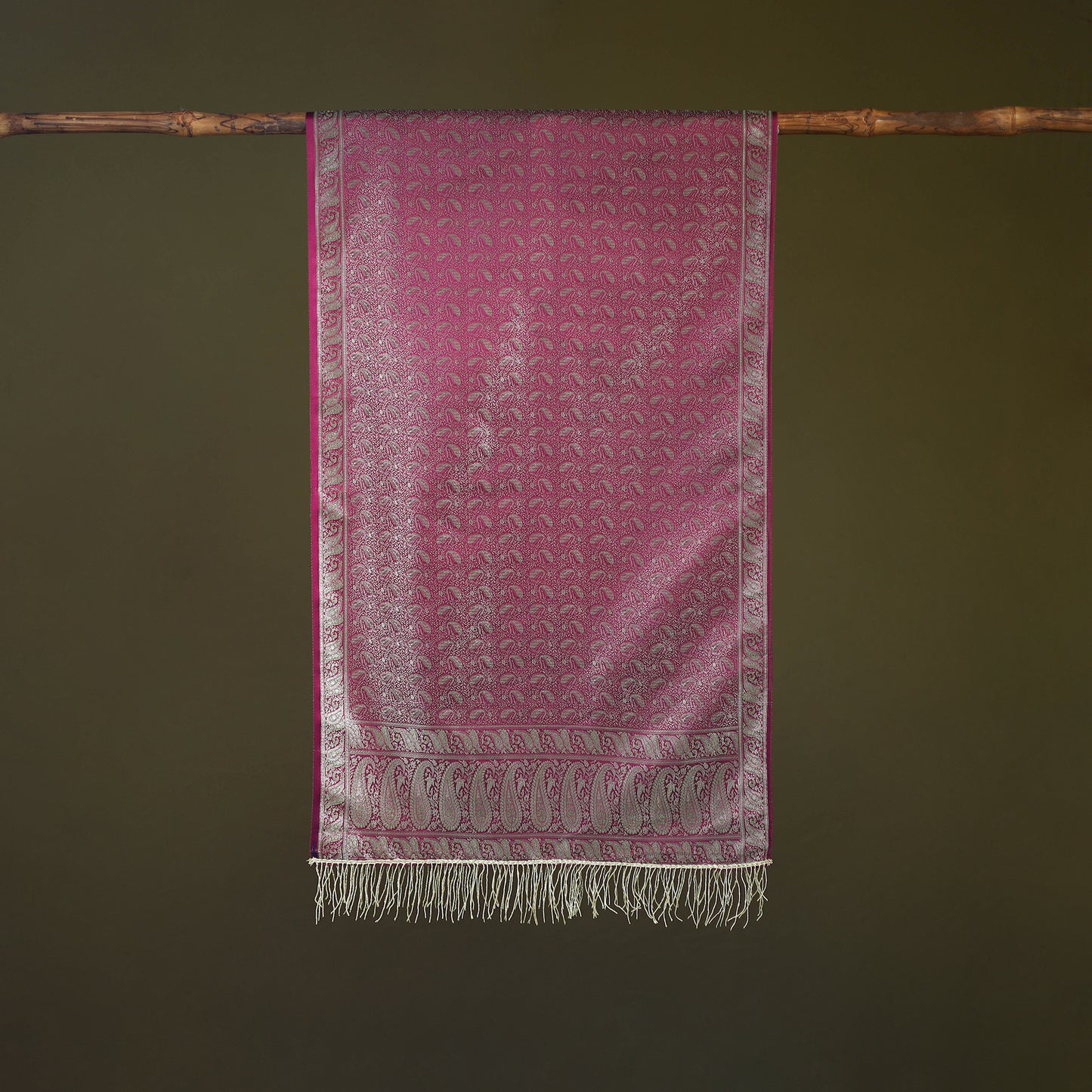 Handloom Banarasi Brocade Semi Silk Stole 09