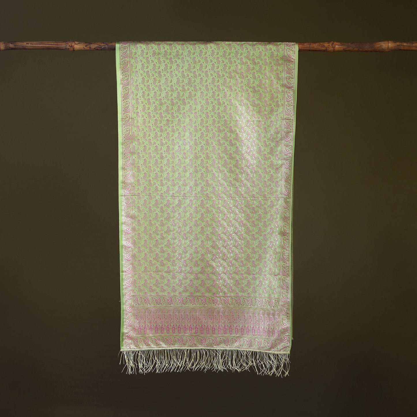 Handloom Banarasi Brocade Semi Silk Stole 11