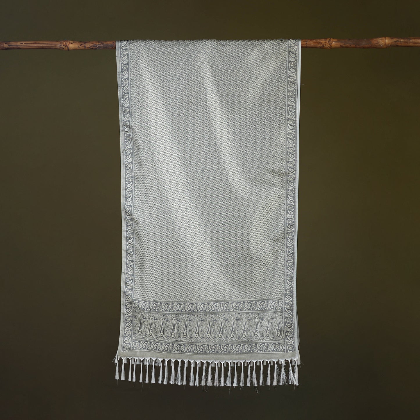 Handloom Banarasi Brocade Semi Silk Stole 13