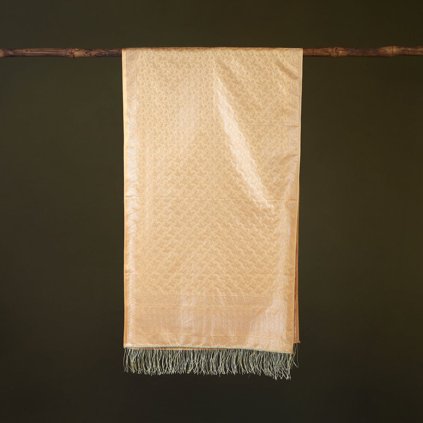 Handloom Banarasi Brocade Semi Silk Stole 14