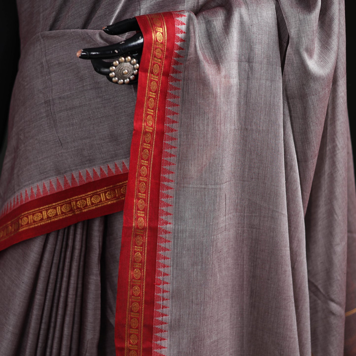 Dharwad Woven Mercerised Cotton Saree with Border 44