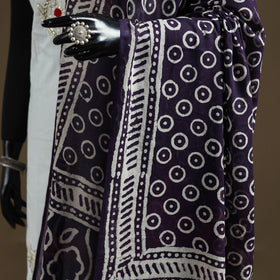 Hand Block Batik Print Pure Mul Cotton Dupatta 49
