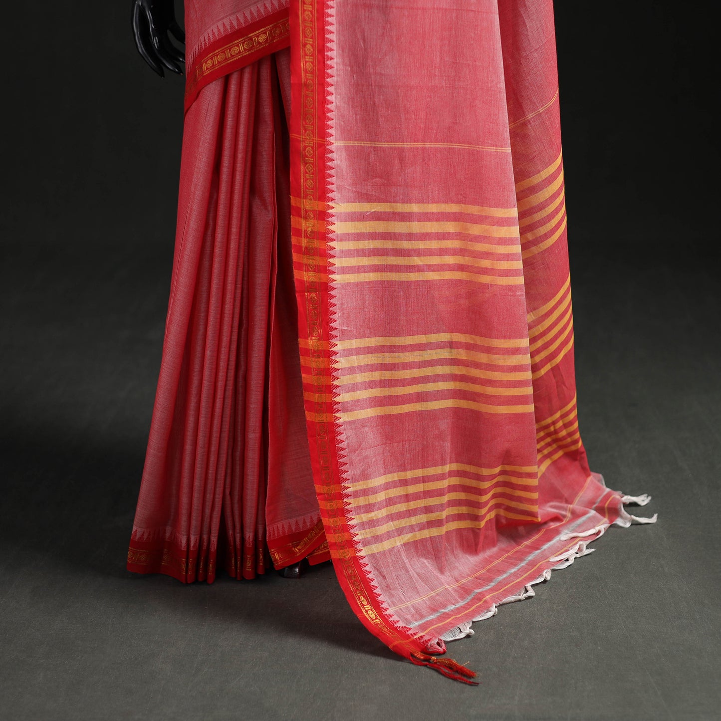 Dharwad Woven Mercerised Cotton Saree with Border 46