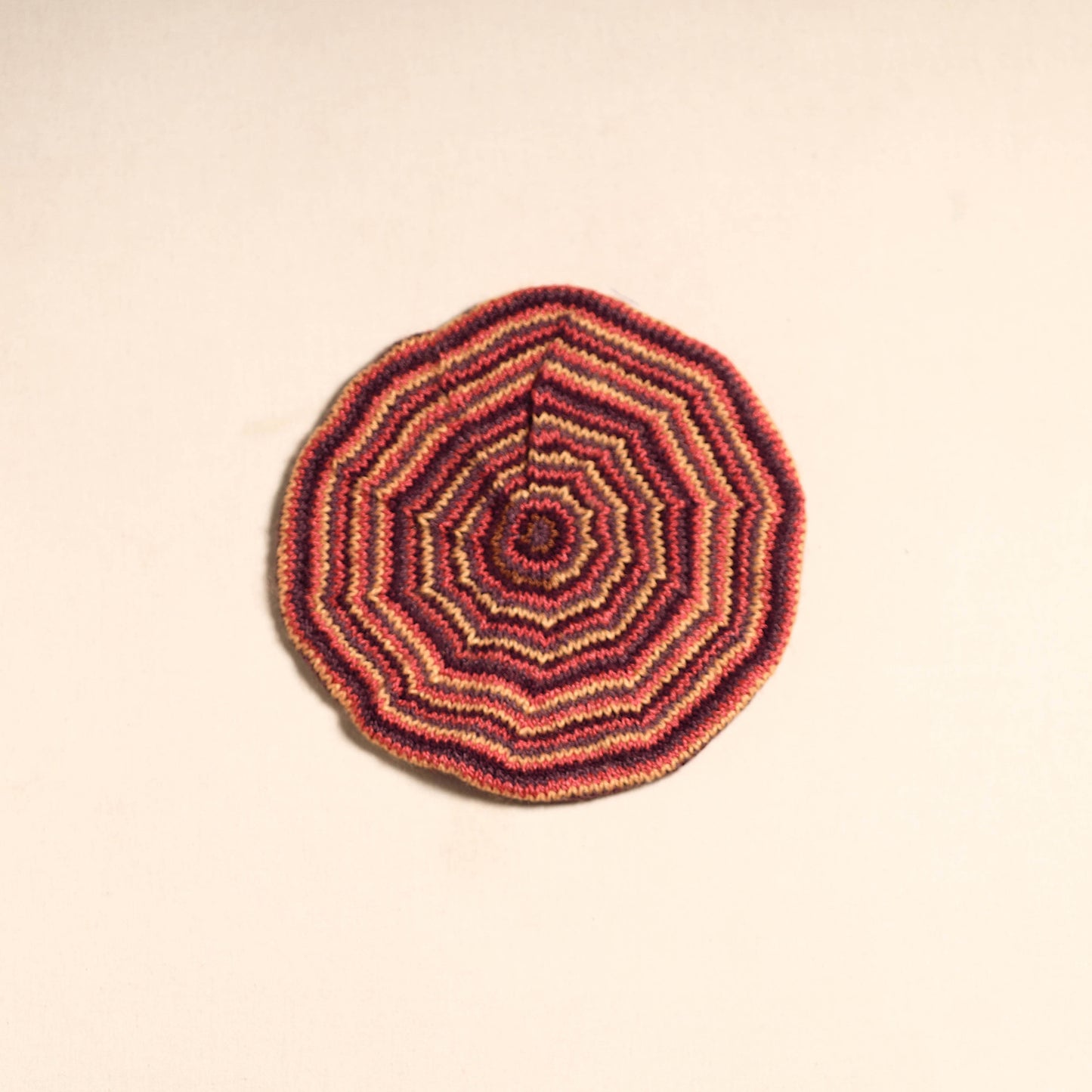 Brown - kumaun hand knitted woollen beret cap 41