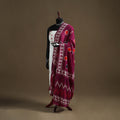 Purple - Hand Block Batik Print Pure Mul Cotton Dupatta 52