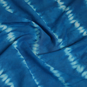 Blue - Shibori Tie-Dye Pure Mul Cotton Scarf 07