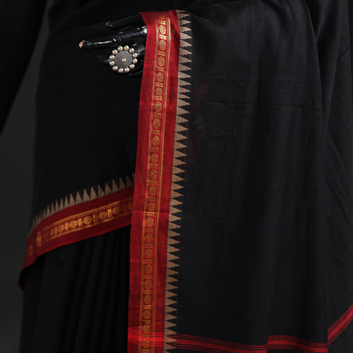 Dharwad Woven Mercerised Cotton Saree with Border 47