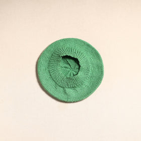 Green - kumaun hand knitted woollen beret cap 42