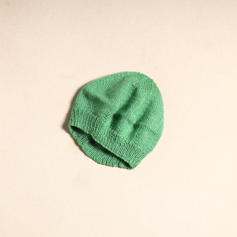 Green - kumaun hand knitted woollen beret cap 42