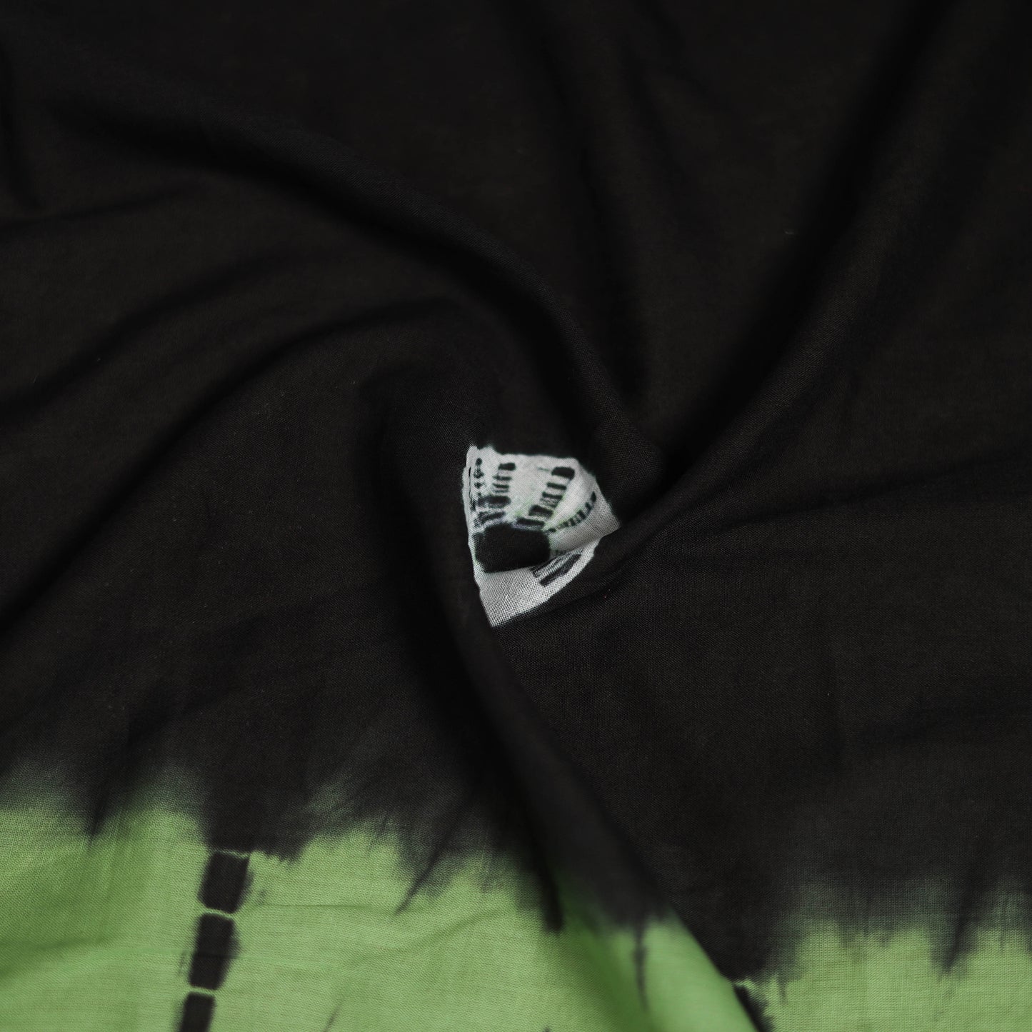 Green - Shibori Tie-Dye Pure Mul Cotton Scarf 03