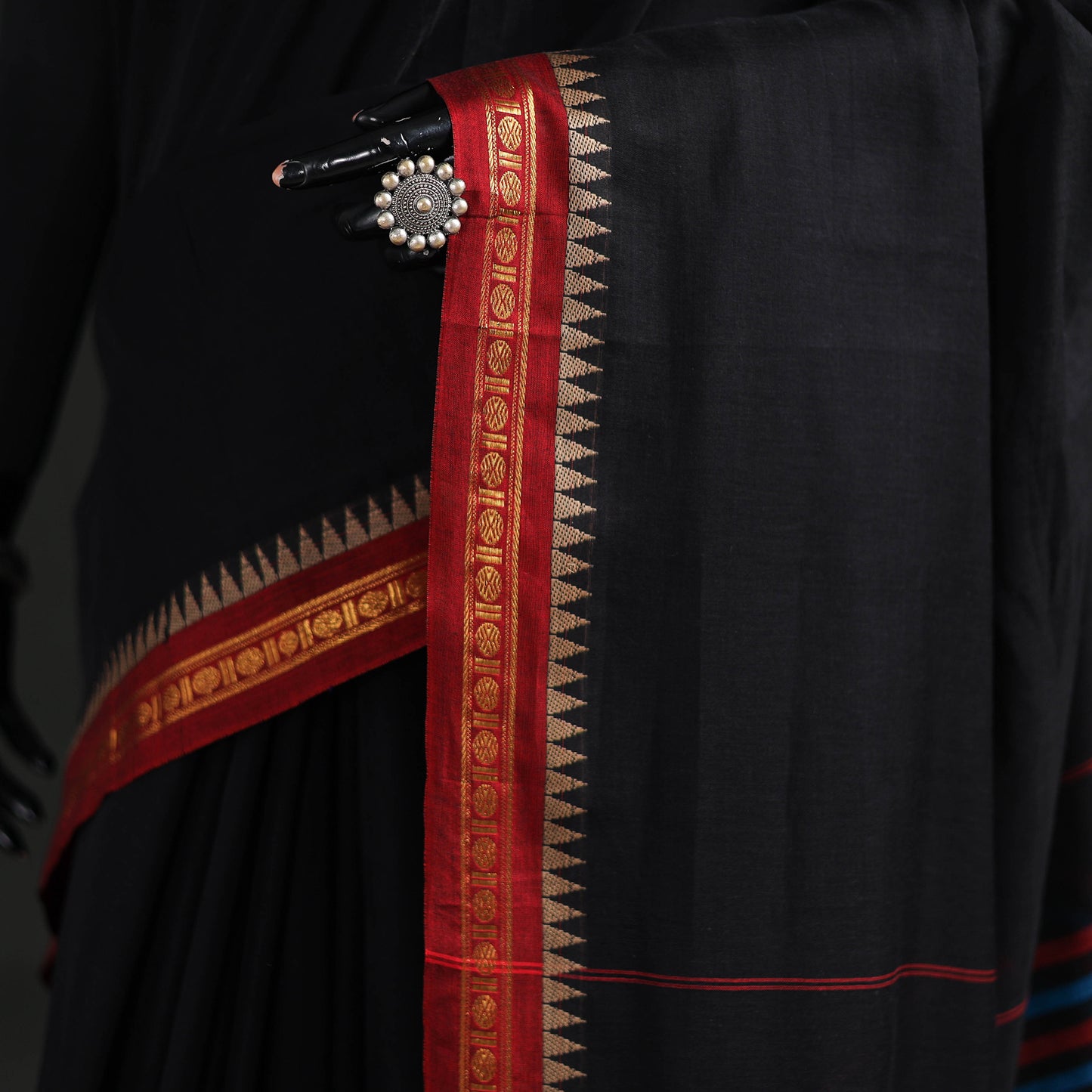 Dharwad Woven Mercerised Cotton Saree with Border 48