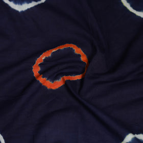 Blue - Shibori Tie-Dye Pure Mul Cotton Scarf 01