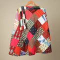 Multicolor Wrap Around Patchwork Cotton Skirt
