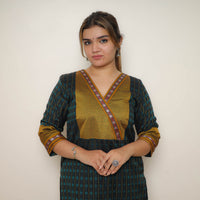 Green - Traditional Cotton Khun Straight Kurta for Women 27